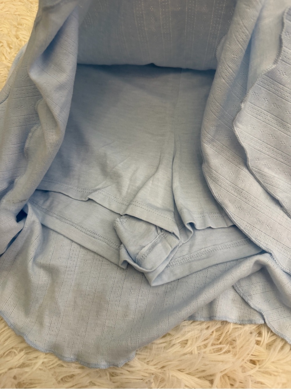 wild fable Light Blue Ruffle Mini Skirt - Picture 3 of 5